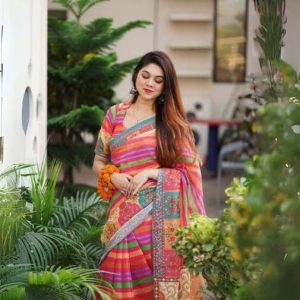 Chanderi Silk Saree CSS0025