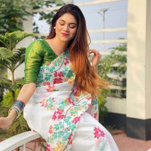 Alternative view of Chanderi Silk Saree CSS0026