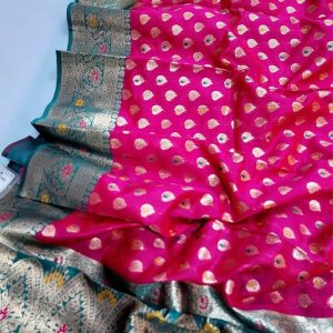 Alternative view of Original Indian Samu Silk Saree