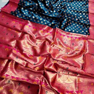 Alternative view of Original Indian Samu Silk Saree