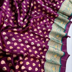 Alternative view of Original Indian Samu Silk Saree
