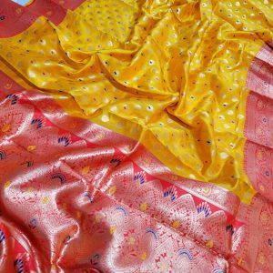Alternative view of Original Indian Samu Silk Saree
