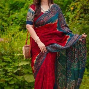 Alternative view of Batik Saree B001 (Viral Collection)